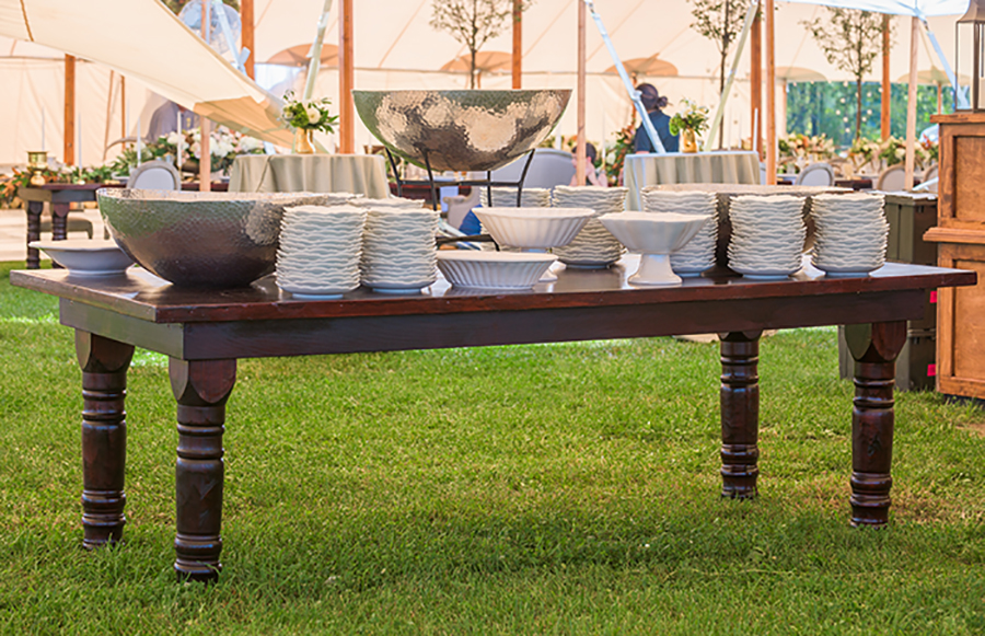 Mahogany Farm Table
